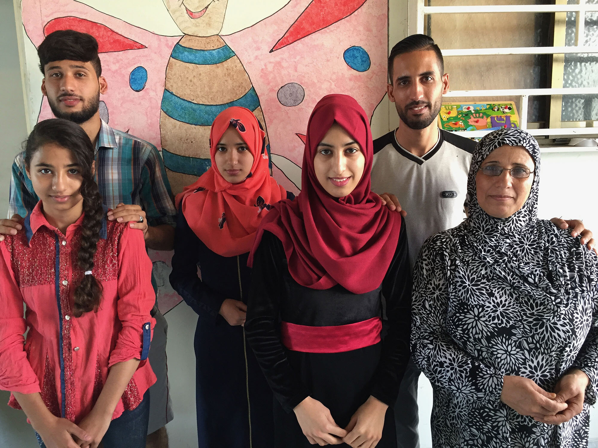 Gazan family displaced by the 2014 Israel/Hamas war (photo courtesy Antony Loewenstein).
