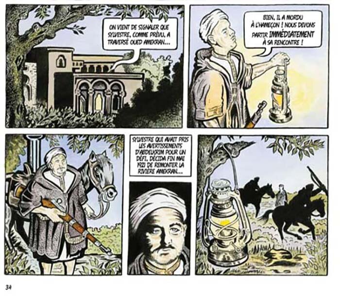 Comic from Mohammed Nadrani’s Emir Ben Abdelkrim.
