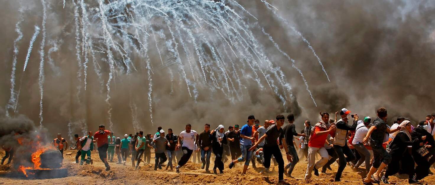 Gaza's Great March of Return protests (photo courtesy Amnesty International).