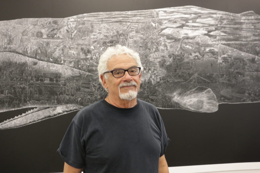 Muralist and printmaker Jos Sances.