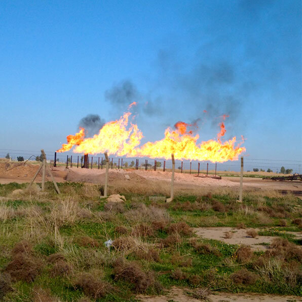 Oil field in Kirkuk (photo courtesy Khalid Suleiman).