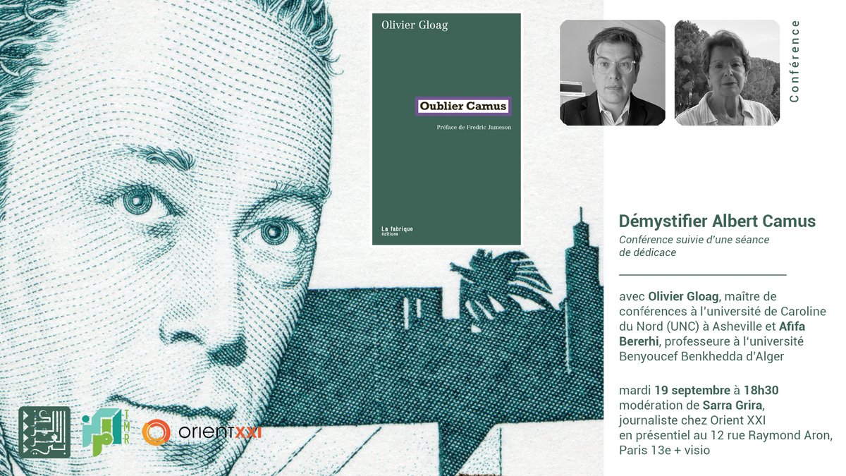 19/09, Paris—Olivier Gloag, “Oublier Camus” au CAREP
