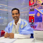 Ahmed Isselmou in the aljazeera newsroom