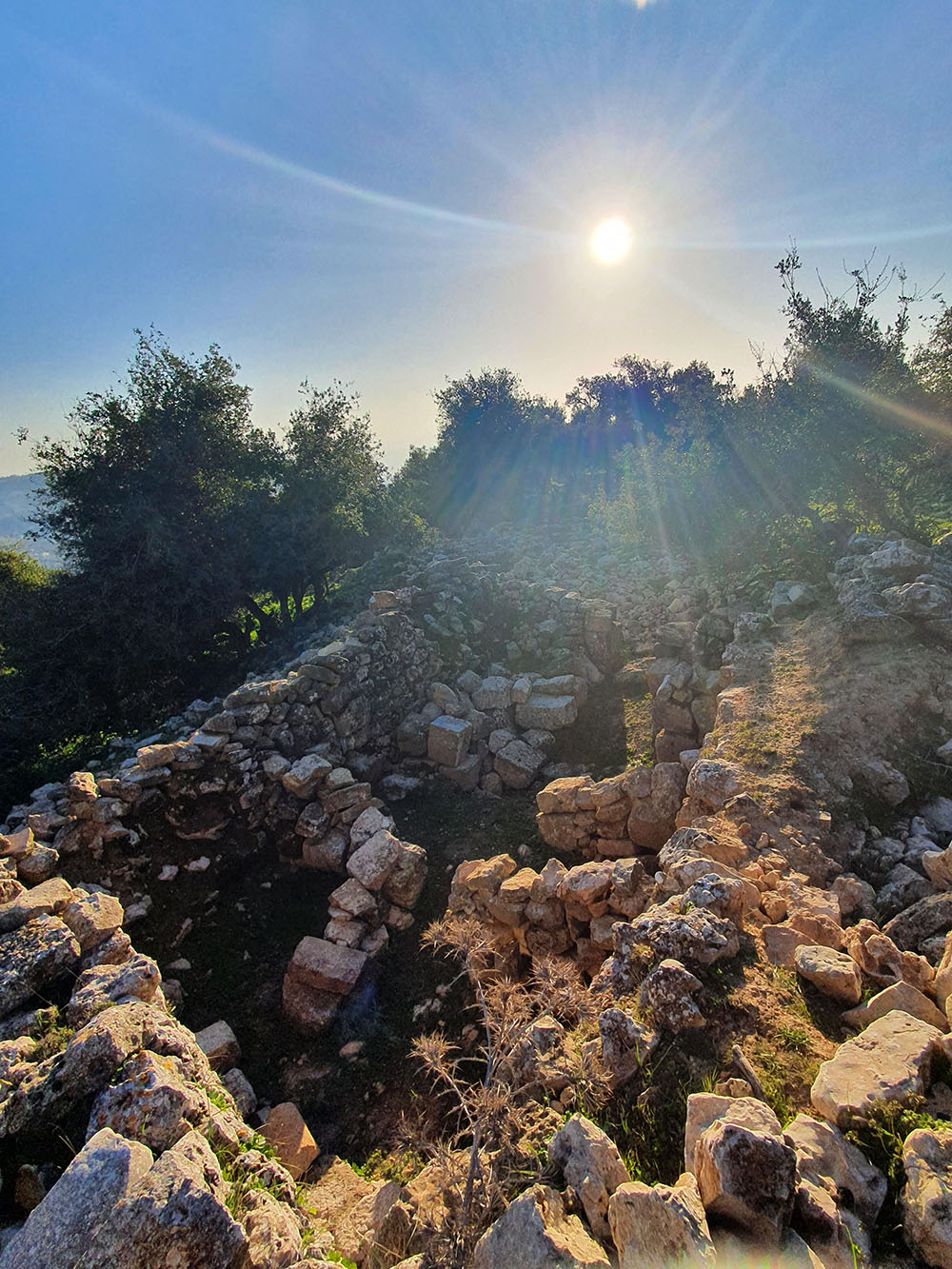 The ruined maqam of al-Khidr, Ajloun.