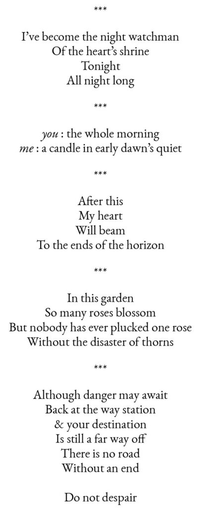 Bouquet of Hafez-e Shirazi 2