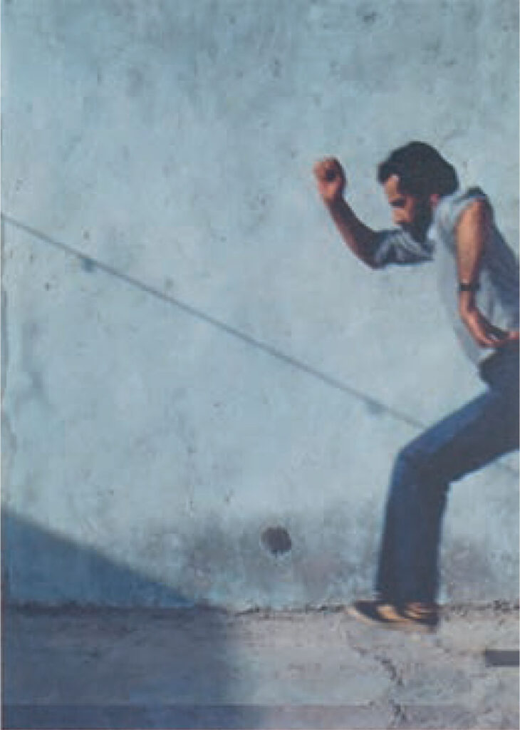 Hassan Sharif Jumping No. 2 98x73.2cm photography on carton 1983 courtesy Guggenheim Abu Dhabi