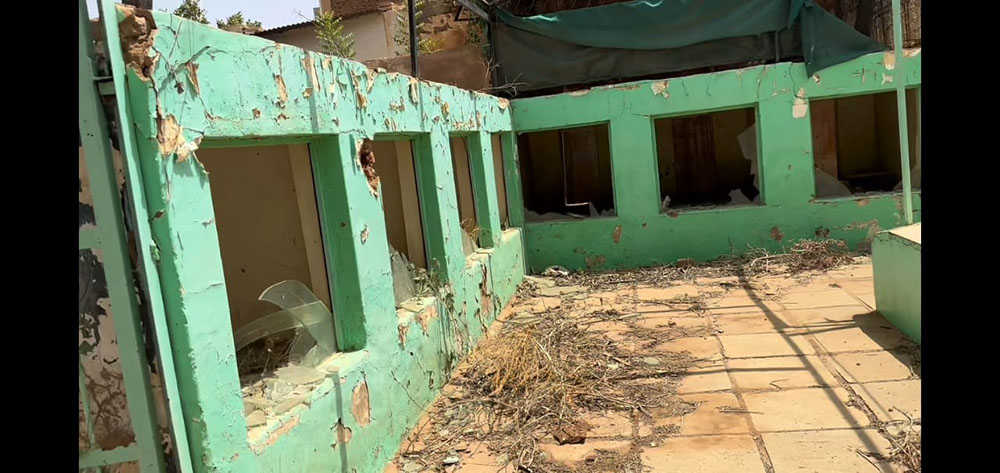 Khartoum's Natural History Museum was destroyed by the country's civil war (courtesy Ati Metwaly).