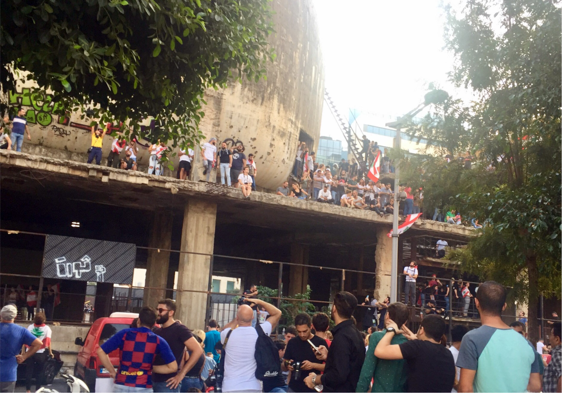 The Egg, Beirut, October 22, 2019 (Photo: Jenine Abboushi)