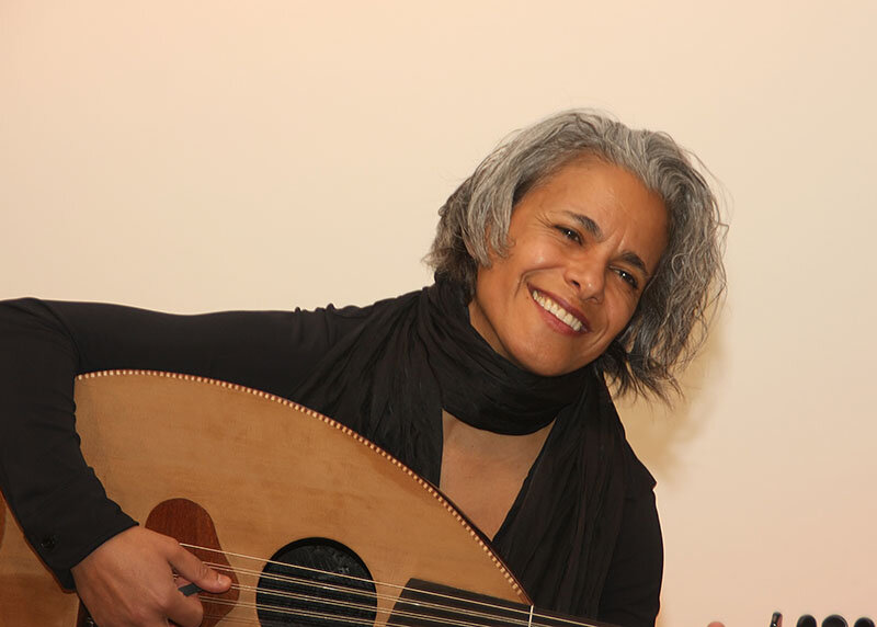 Palestinian ‘ ud ist, composer and vocalist  Kamilya Jubran  (photo: Raimond Spekking).