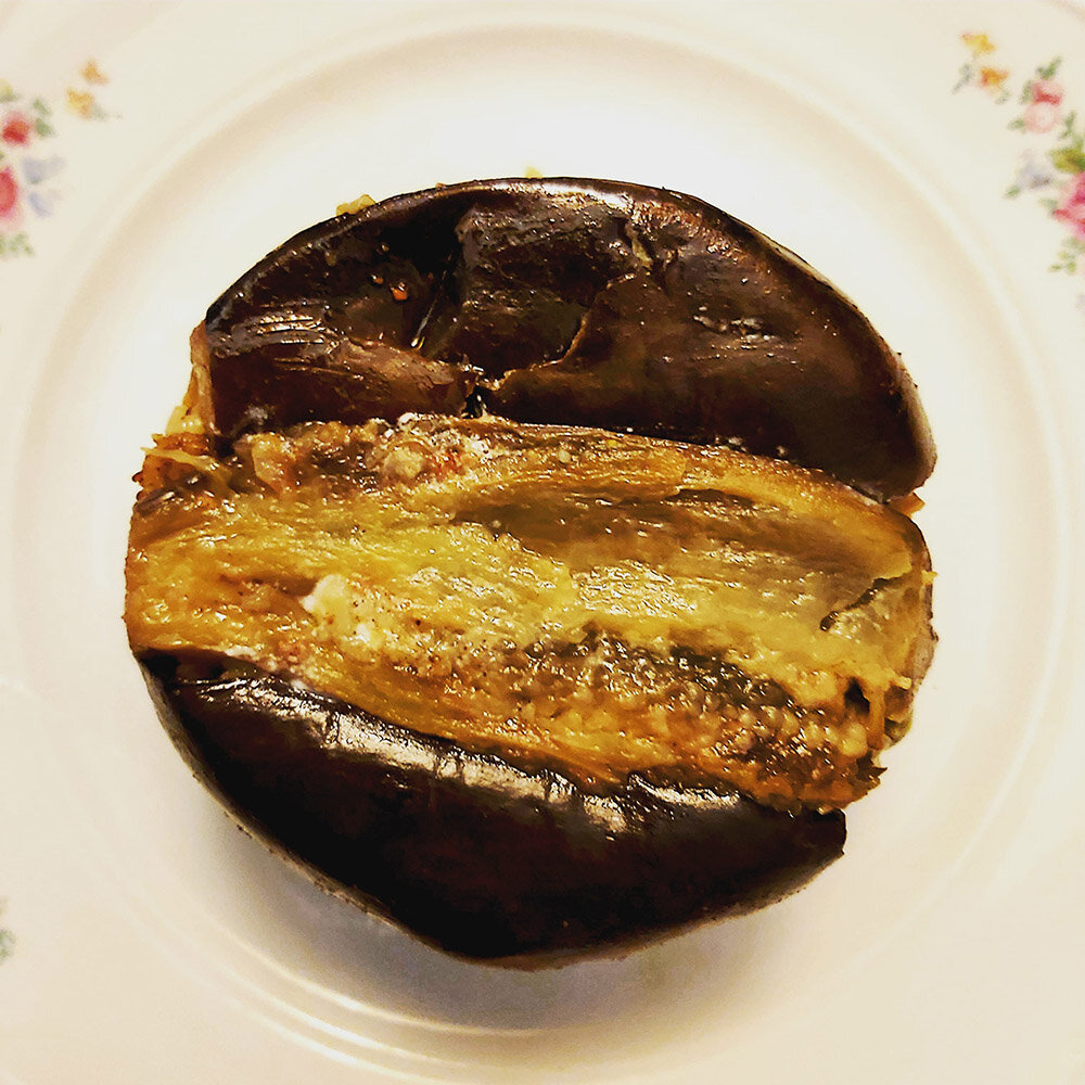 Fadi's aubergine maqloubeh.