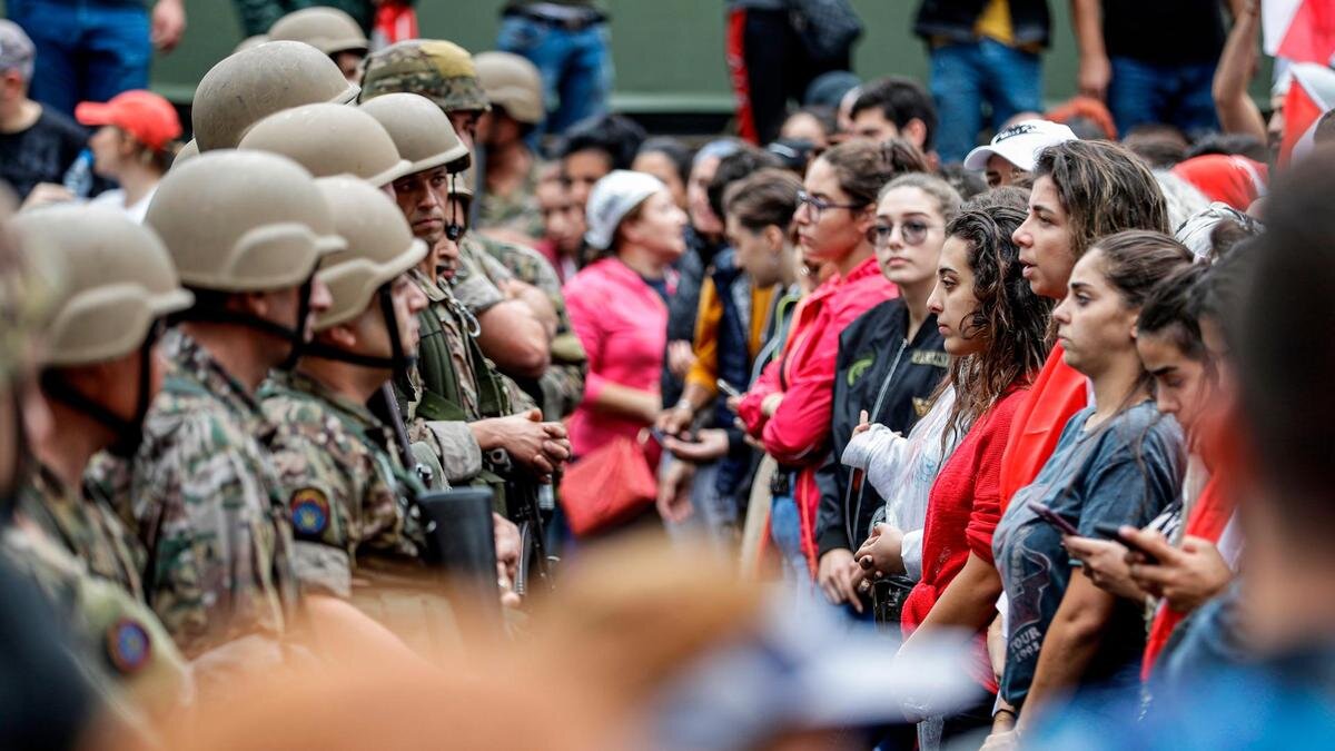 Women form the first line of defense in Lebanon's revolutionary protests late last year