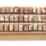 Issam Kourbaj, Arabic alphabet stamps, 2019. Handmade printing stamps