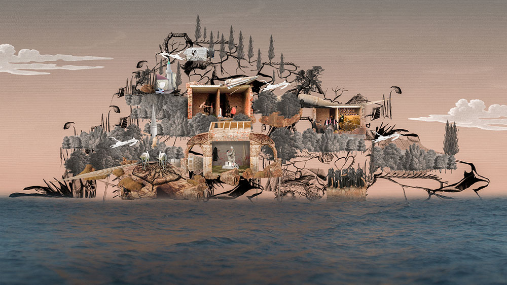 İnci Eviner, Neural Crest of an Island (2024) (still). 4K video. 5 min, 39 sec. Edition of 5 + 2 AP. Courtesy the artist and Dirimart.