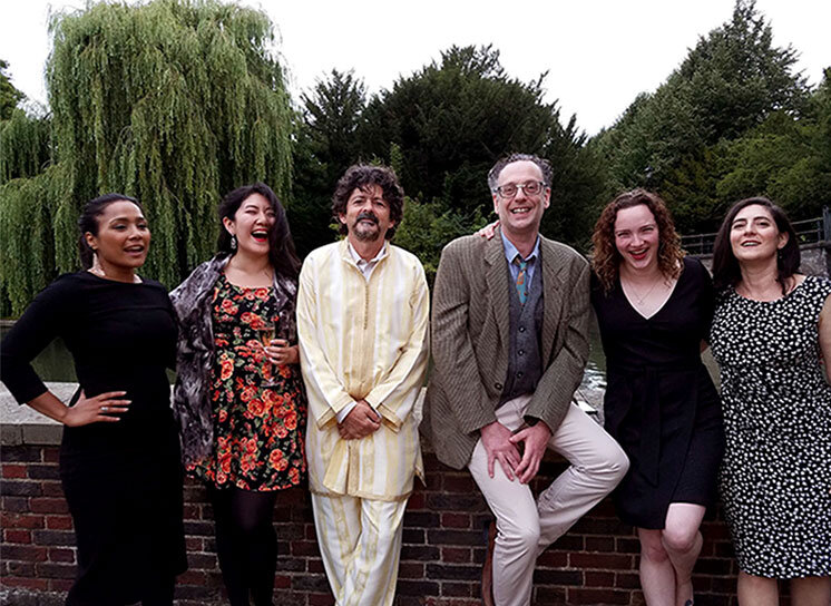 A Cambridge cohort: Nazia Katun, Erica Kang, Jordan Elgrably, Paul Bourne, Sophia Horwich &amp; Andrea Hodos.