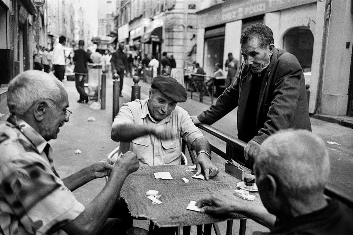 La partie de cartes revisitée, rue d'Aubagne, 2007.
