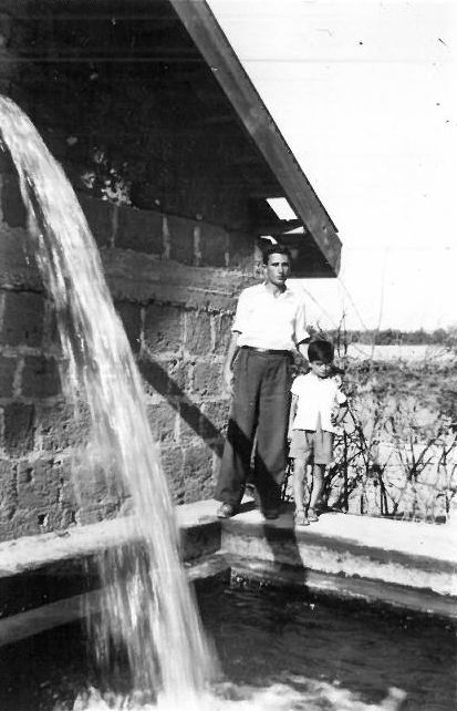 Memories of Water, Hisham and Sameh  ( black and white photos courtesy of Umaima Alami Muhtadi).