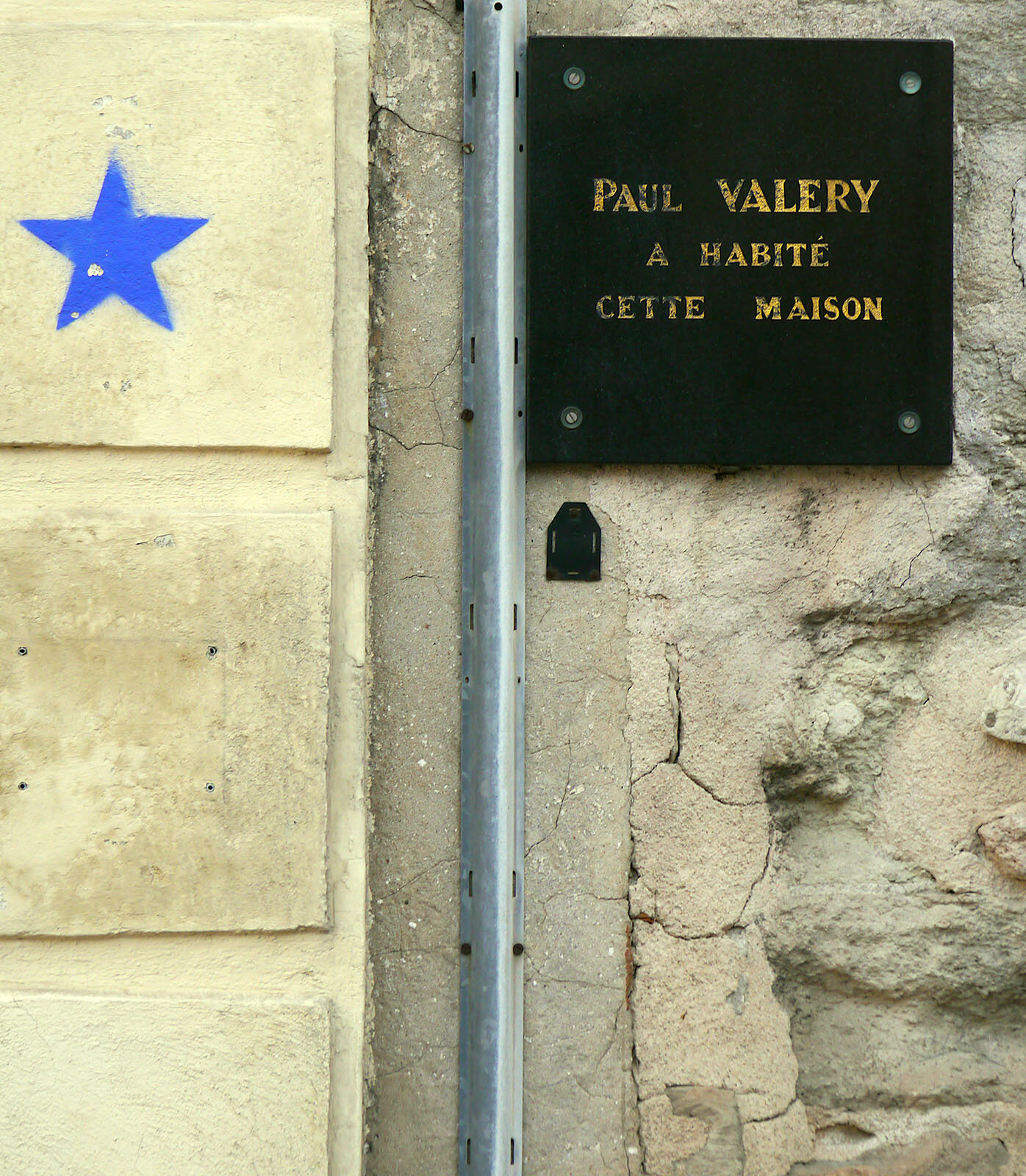 Door to the former home of poet Paul Valéry