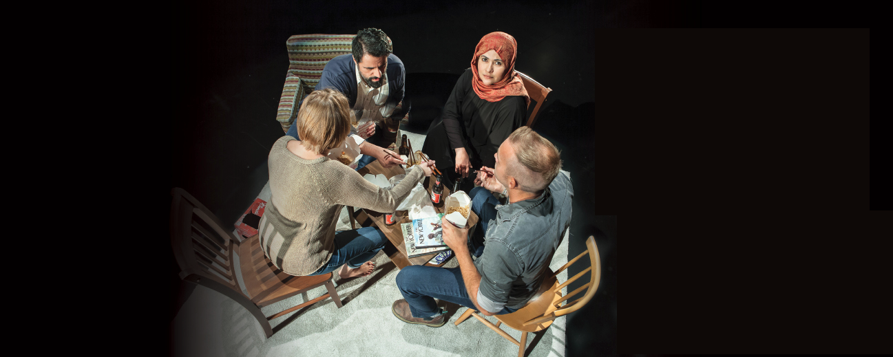 Outtake from Yussef El Guindi's 2019 play  People of the Book , directed by John Langs at the ACT in Seattle.