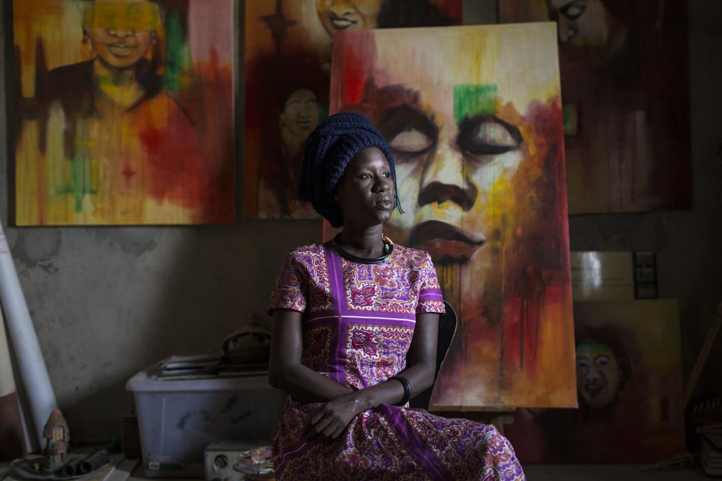 Mauritanian artist Amy Sow.
