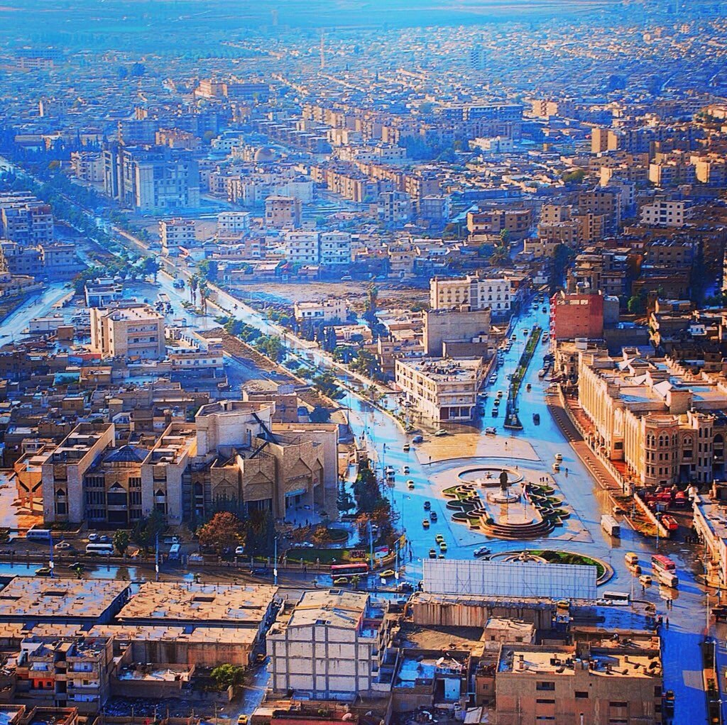 Raqqa, Syrie avant le début de la guerre civile, en 2010.