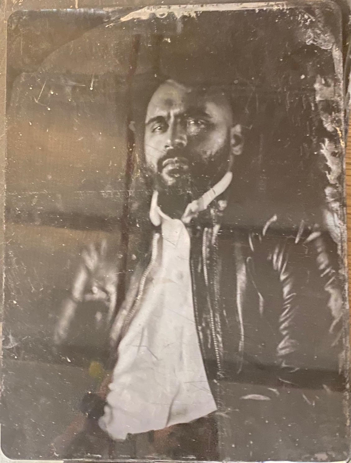 Portrait using wet plate collodion., Paused Mirror: The Saudi Artists by Osama Esid 