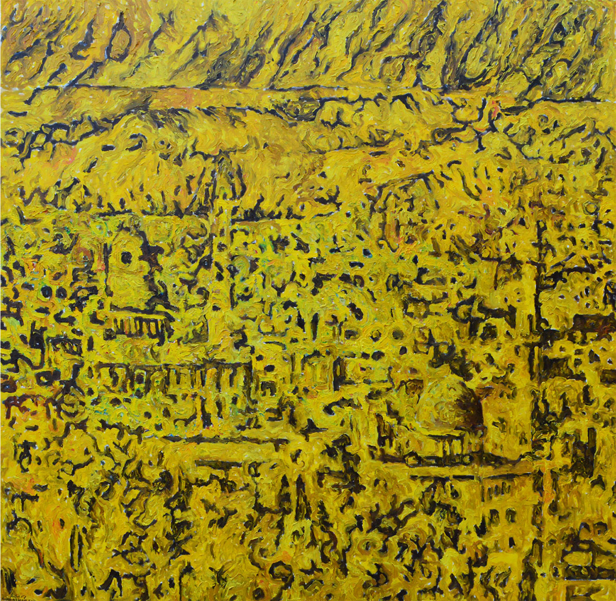 Jerusalén - acrílico sobre lienzo - 150x150cm - 2015