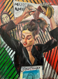 #MahsaAmini—Art by Rachid Bouhamidi, Los Angeles