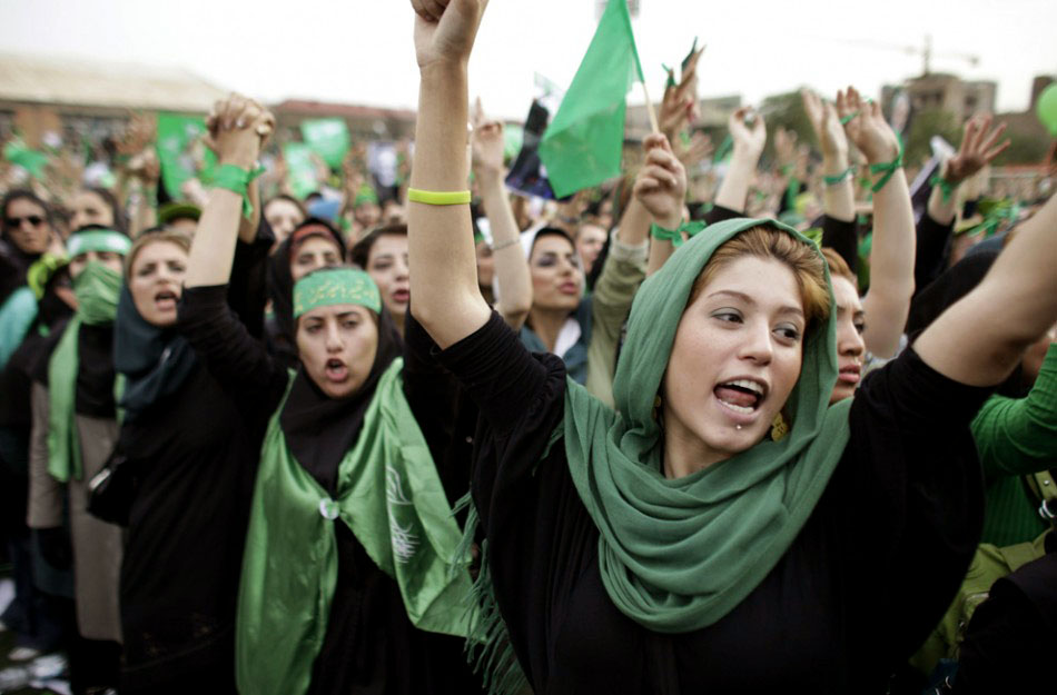 Fotos del Movimiento Verde de 2009 (cortesía de Mahmood Karimi Hakak).