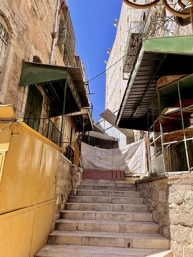 Up the stairs to nowhere in Hebron
