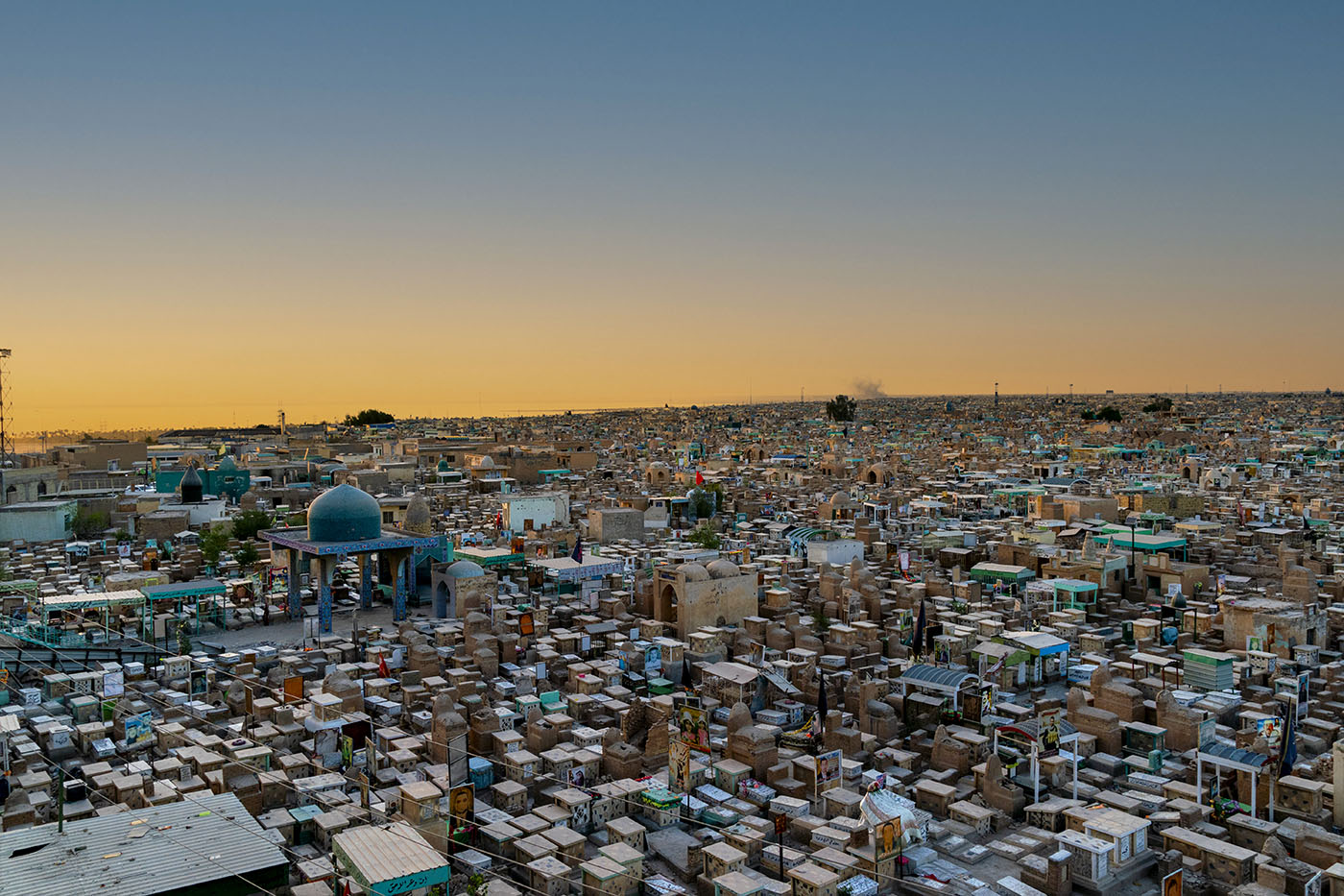 The world’s largest cemetery, Najaf, Iraq.