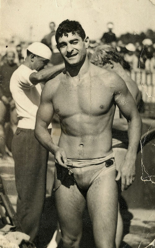 Olympic swimming champion and Auschwitz survivor Alfred Nakache, after the war.