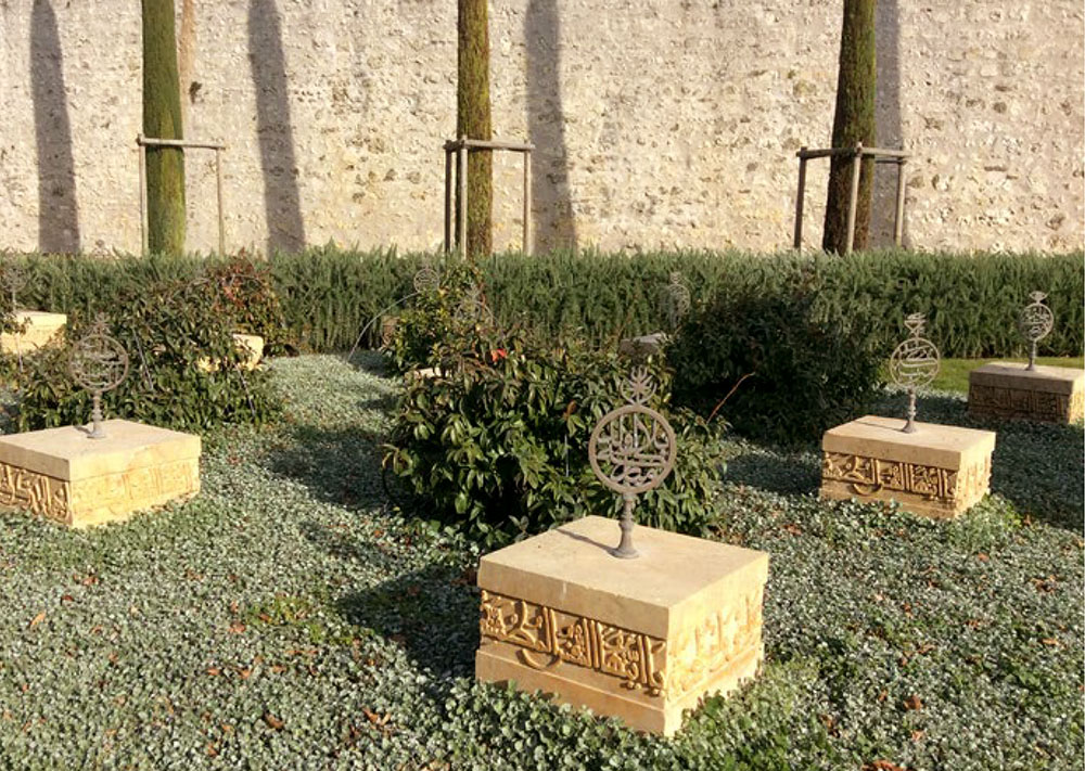 The Garden of the East, Ambroise, France, 2005. In homage to the twenty-five companions of Emir Abdelkader who died in captivity there. Aleppo bloc of stones.
