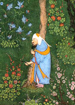 Eblis. Detail of an illustration from the Shāhnameh of Shāh Tahmaāsp Google Art Project
