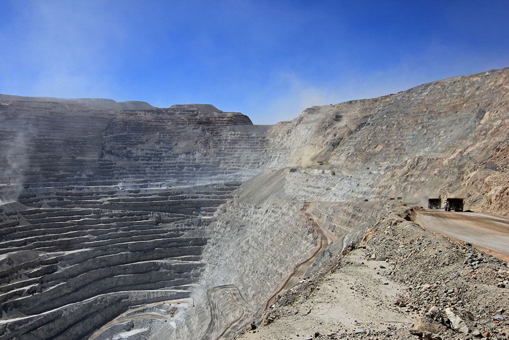 Chuquicamata world s biggest open pit copper mine Calama Chile photo martin schneiter