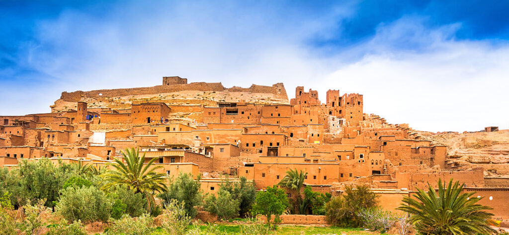 Before the quake: the village of Kasbah Ait Ben Haddou near Ouarzazate in the Atlas Mountains of Morocco, Africa. UNESCO World Heritage Site since 1987 (photo Elenatur).