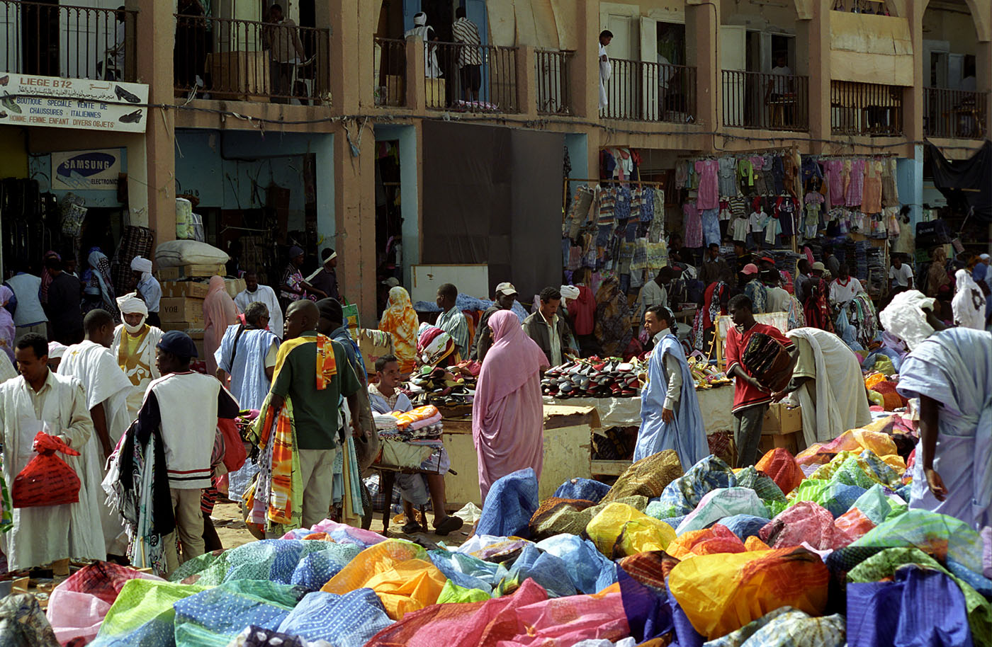 Marché Capitale scene, city of Nouakchott Mauritania - photo Attila Jandi