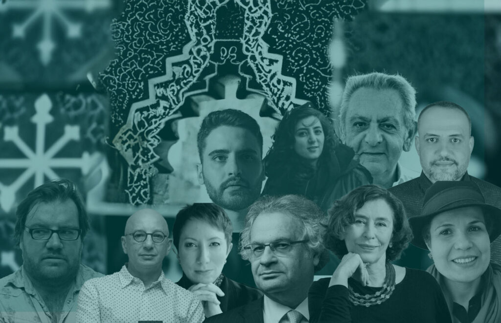 Sinan Antoon, Khaled Fahmy, Shereen El Feki, Mohammed El-Kurd, Amin Maalouf, , Azar Nafisi, Khalida Popal, Hazen Saghieh, Hesham Sallam, Najwa Bin Shatwan (photo montage TMR).