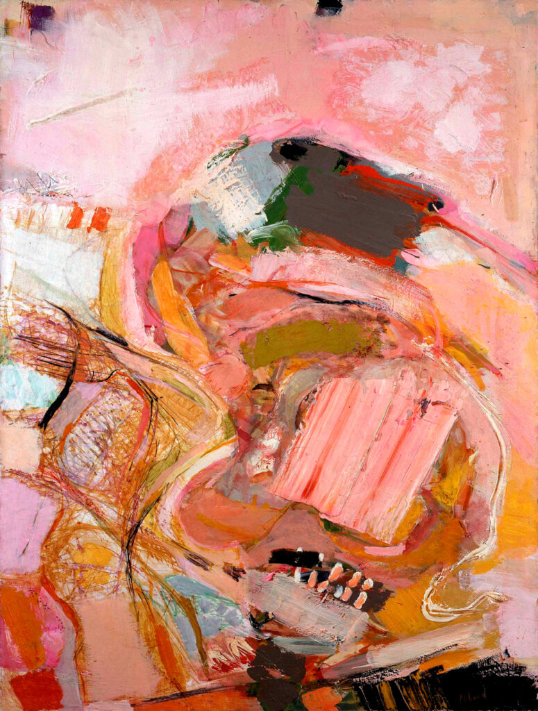 Shafic Abboud, "À l'Atelier," oil on canvas, 130x97cm, 1970 (courtesy Claude Lemand Gallery, Paris).