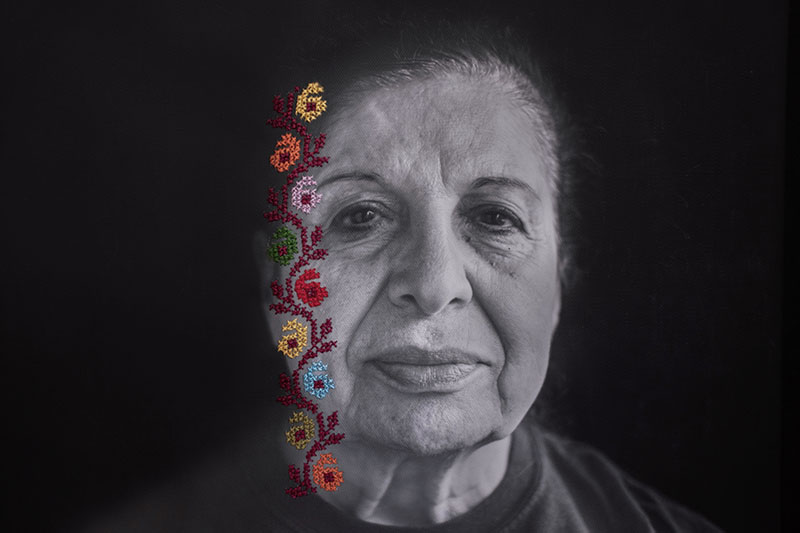 “All of those who are my generation, and those younger and older than me, wish they can return to Palestine,” Mrs. Houria (Umm Hussam), 74, from Beit Dajan–Yafa. [All photos © 2022-2023 Rasha Al-Jundi]