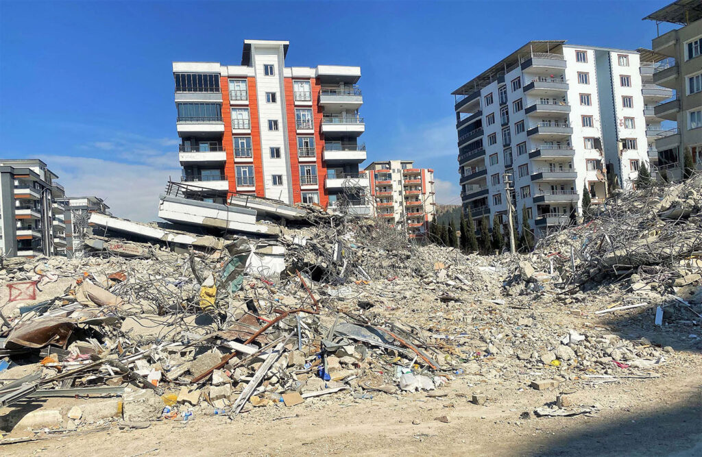 City of Adiyaman after 7.8 magnitude earthquake in Turkiye