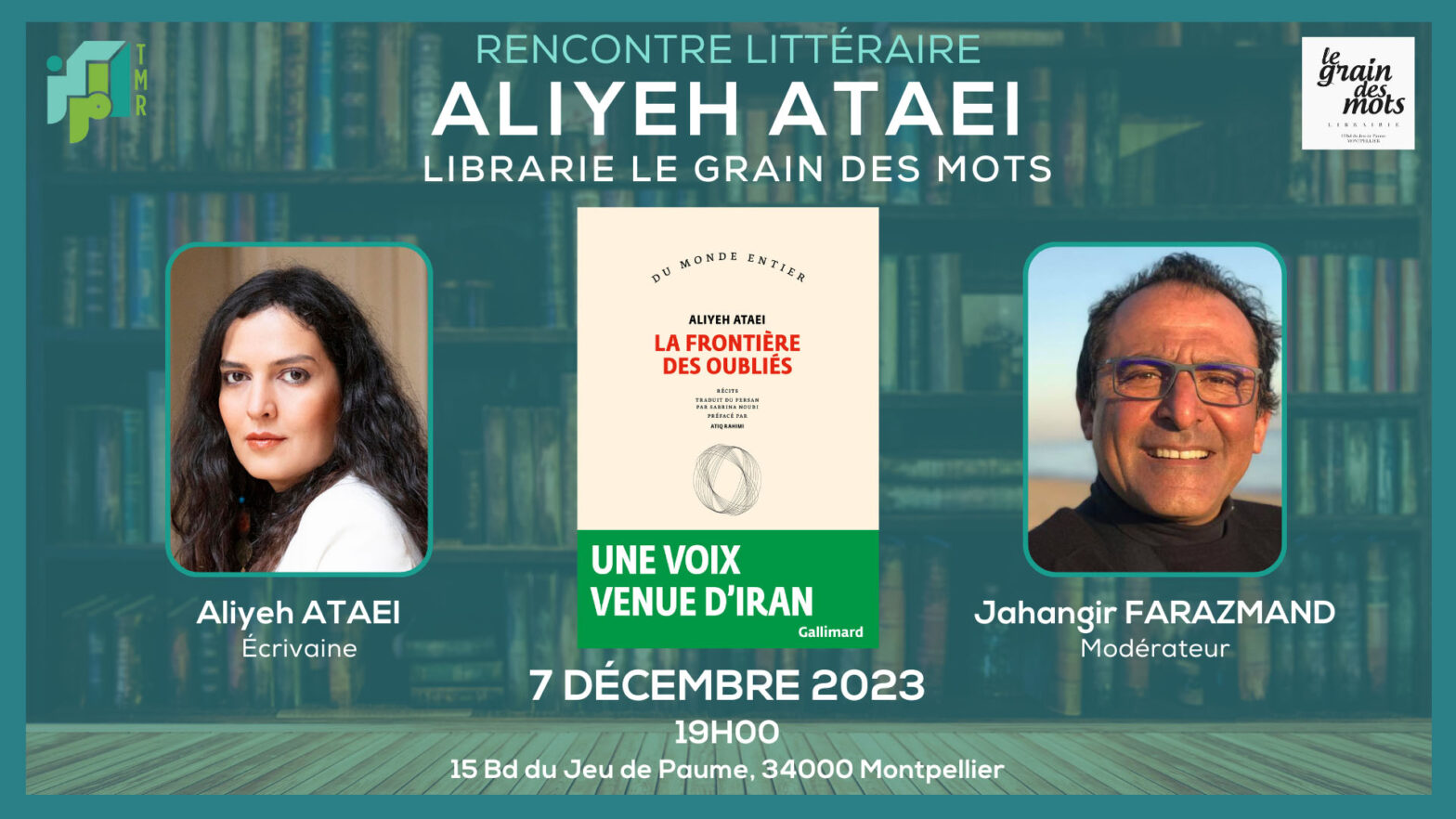Aliyeh Ataei, Écrivaine Afghane-Iranienne, Présente Son Livre d’Essais au Grain des Mots