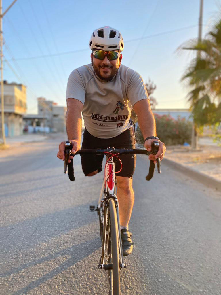 Gaza para cyclist Ala’a Al-Dali (courtesy Gaza Sunbirds).