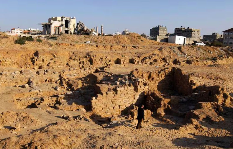Destroyed Hellenistic-Roman city Anthedon, Gaza - AFP