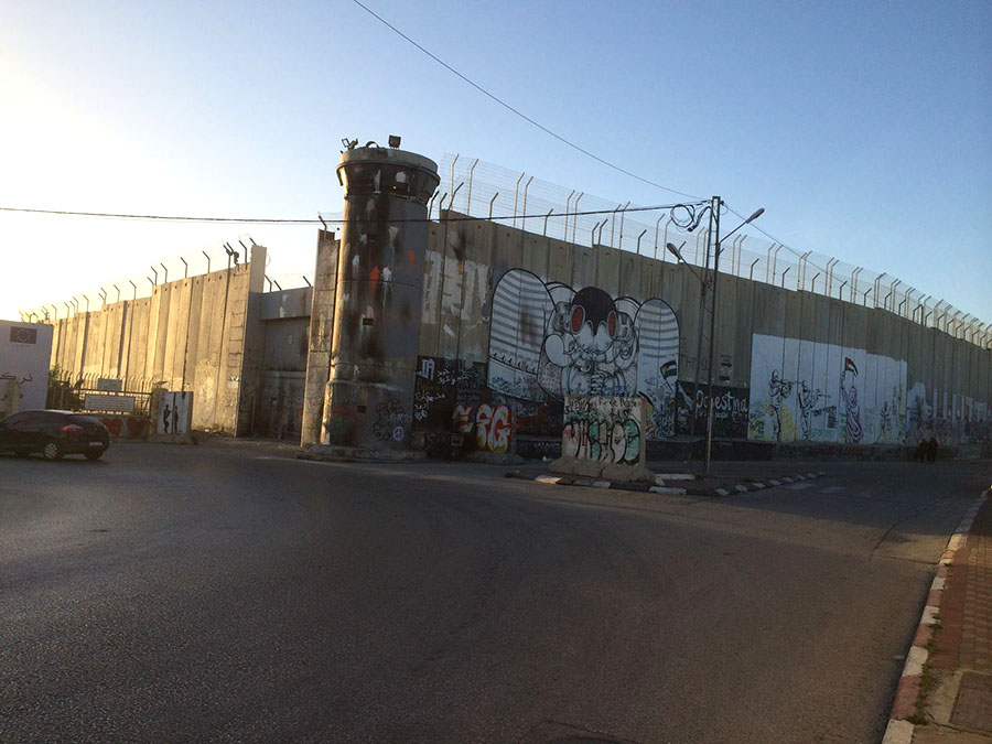 Israeli military base in Bethlehem.