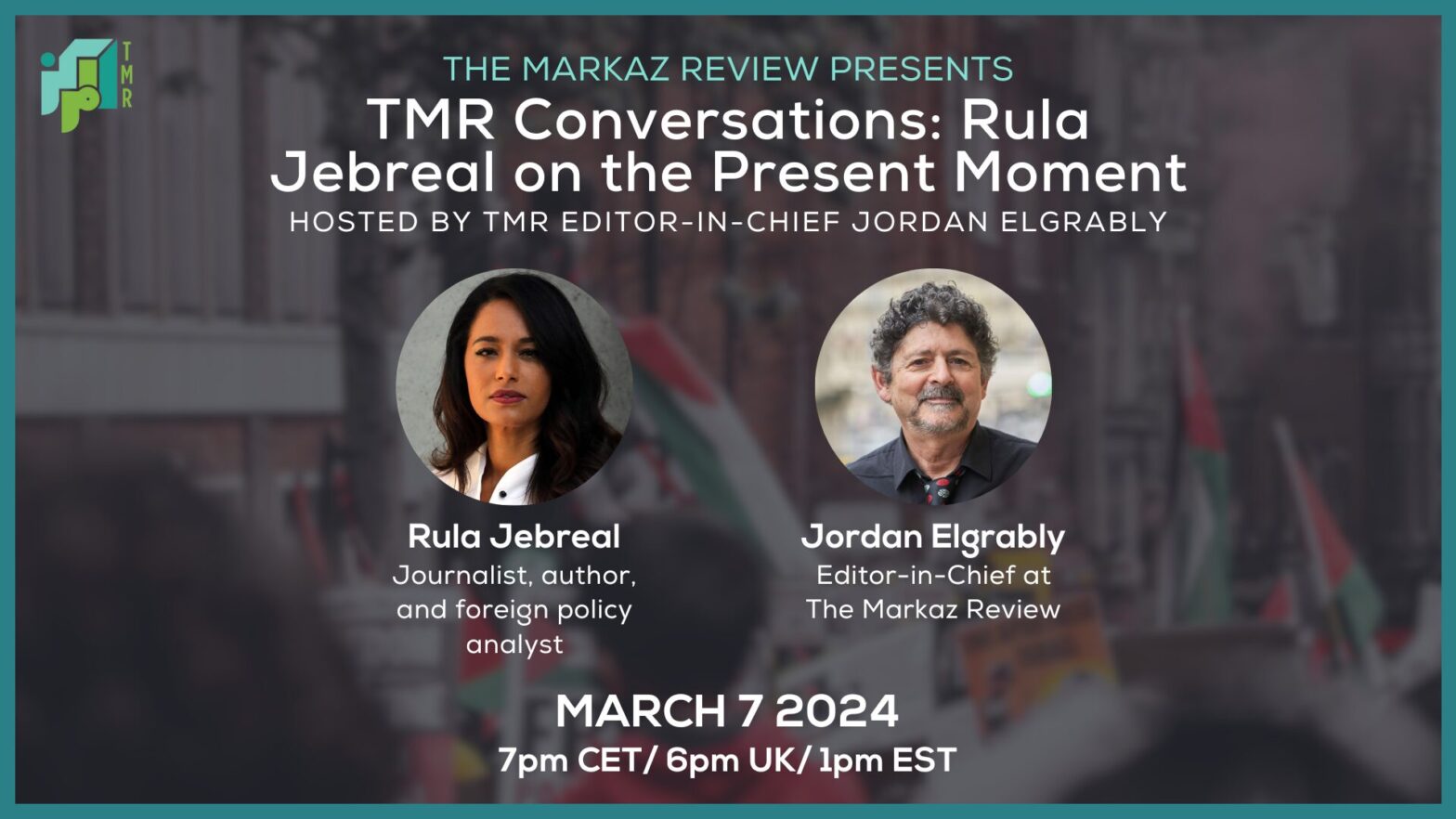 TMR Conversations: Rula Jebreal on the Present Moment