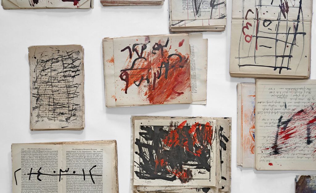 Issam Kourbaj, Urgent archives, written in blood, 2019 photo This Is photography courtesy the artist