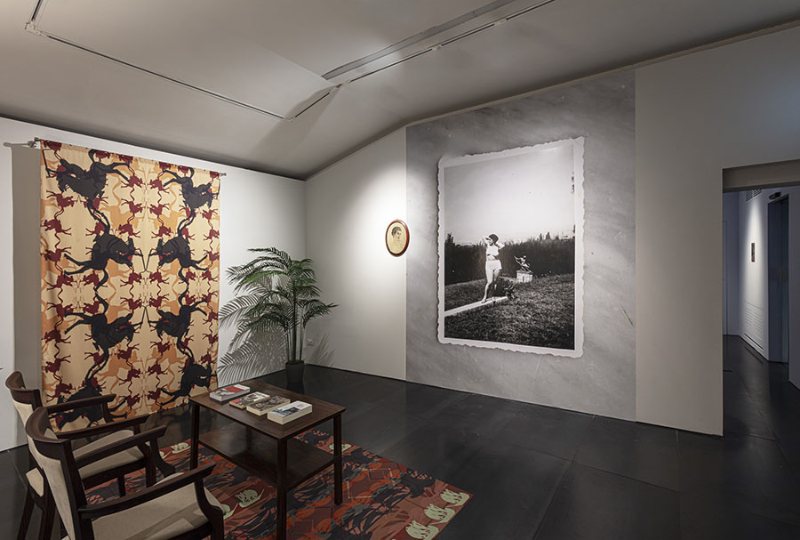 Alessandra Ferrini installation, "Unsettling Genealogies,"(photo Serge Domingie, courtesy Museo Novecento). 
