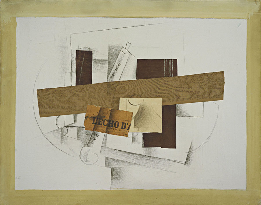 Georges Braque, Still Life with Tenora, 1913, 95.2x120.3 cm, Museum of Modern Art