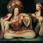 16. Unknown painter (French School), Enjoying Coffee, Turkey, first half of the 18th century, Suna and İnan Kıraç Foundation's Orientalist Painting Collection, Pera Museum, Istanbul, photo © Pera Museum, Istanbul