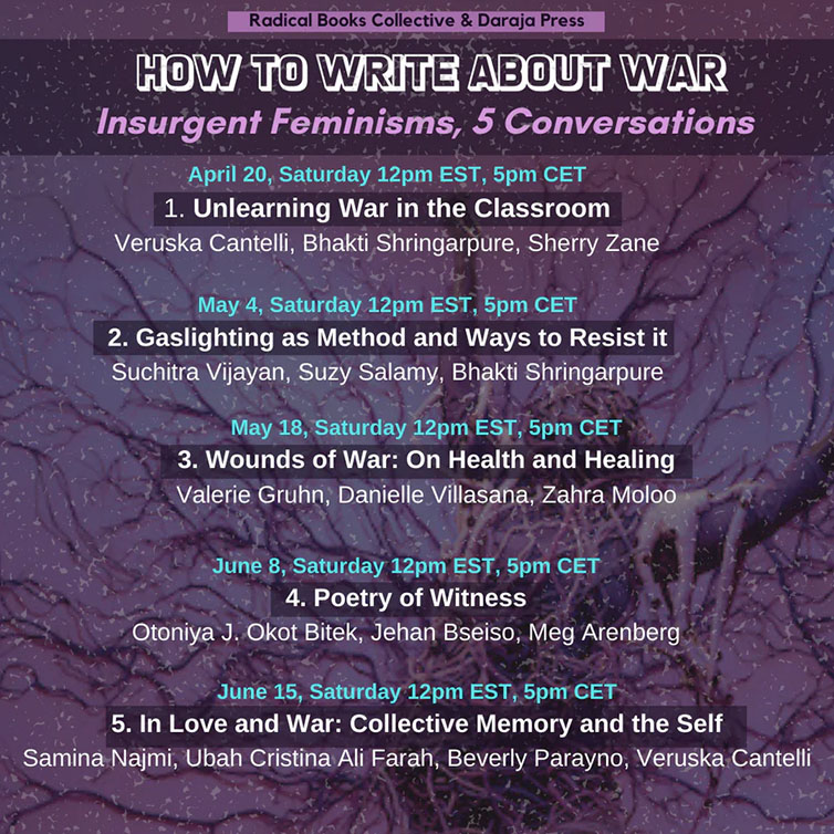 Five conversations: How to Write About War.
